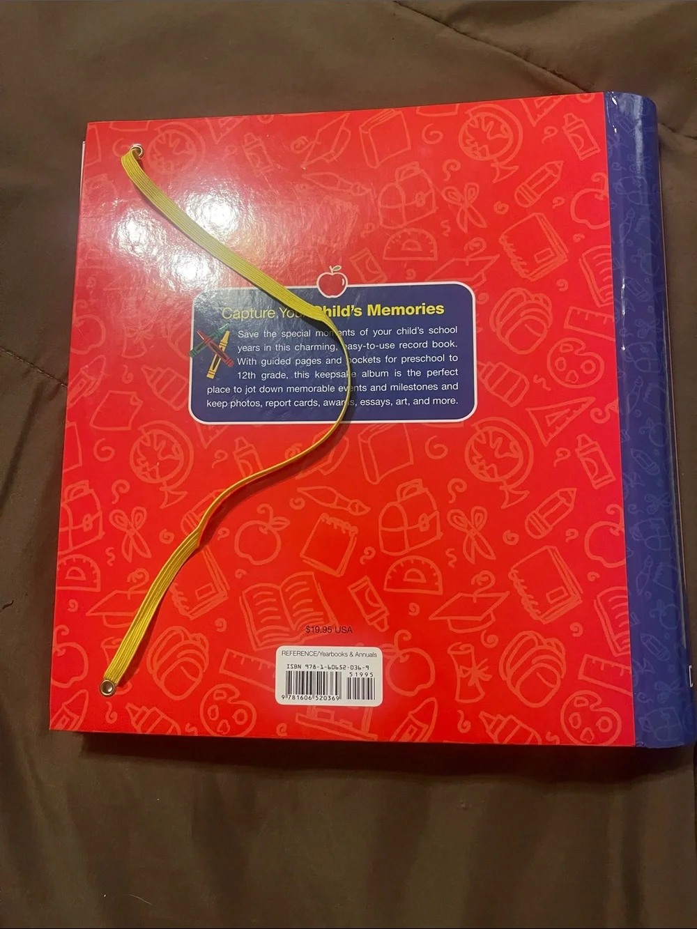 Two School Days School Record Album - Red Apple & Blue Cover